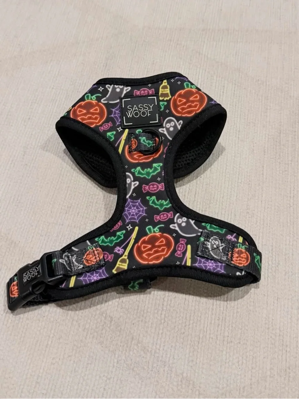 Sassy Woof Neon Frights Harness - Sz XS